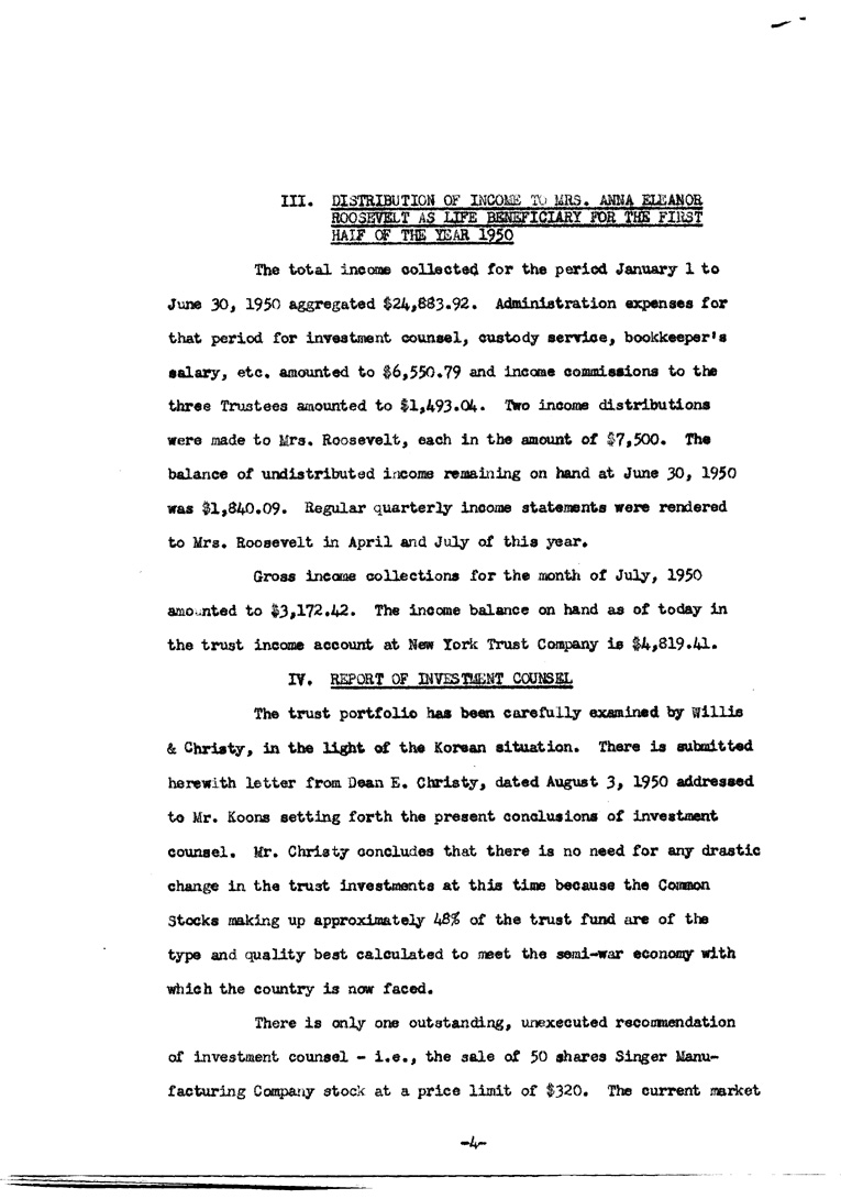 [a902aa05.jpg] - Minutes of Trustees meeting for F.D.R.'s estate August 9, 1950