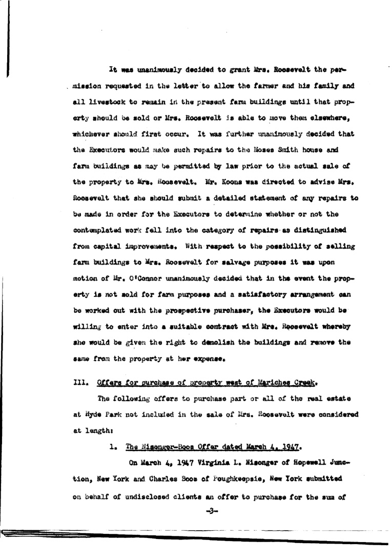 [a902ae12.jpg] - Agenda and Minutes of Meeting of Executors of F.D.R.'s estate April 1, 1947