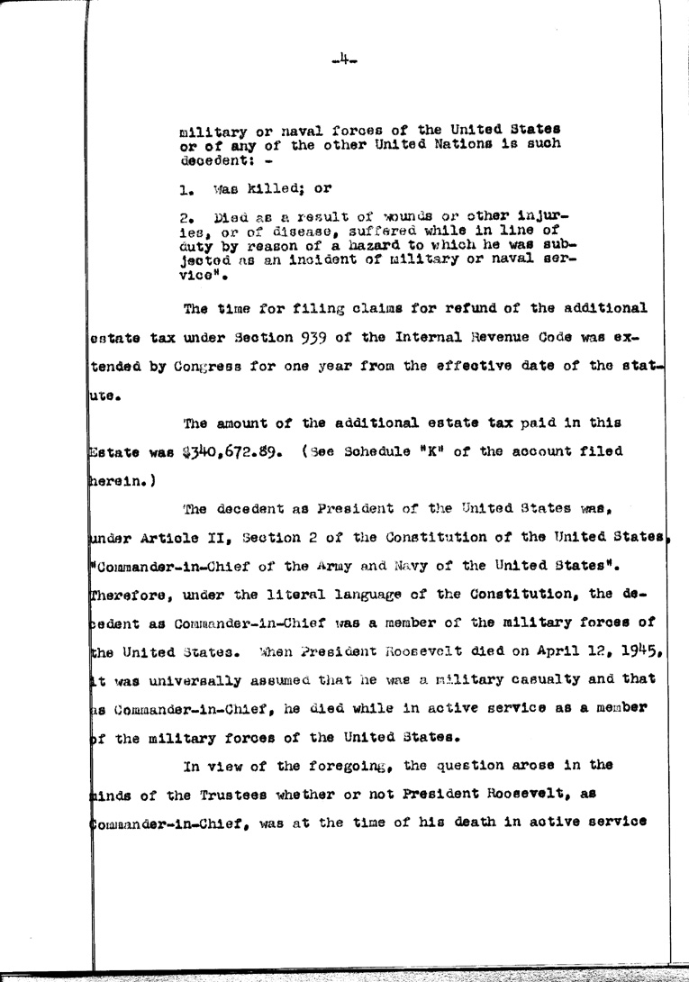 [a902af04.jpg] - Agenda and Minutes of Meeting of Executors of F.D.R.'s estate April 1, 1948