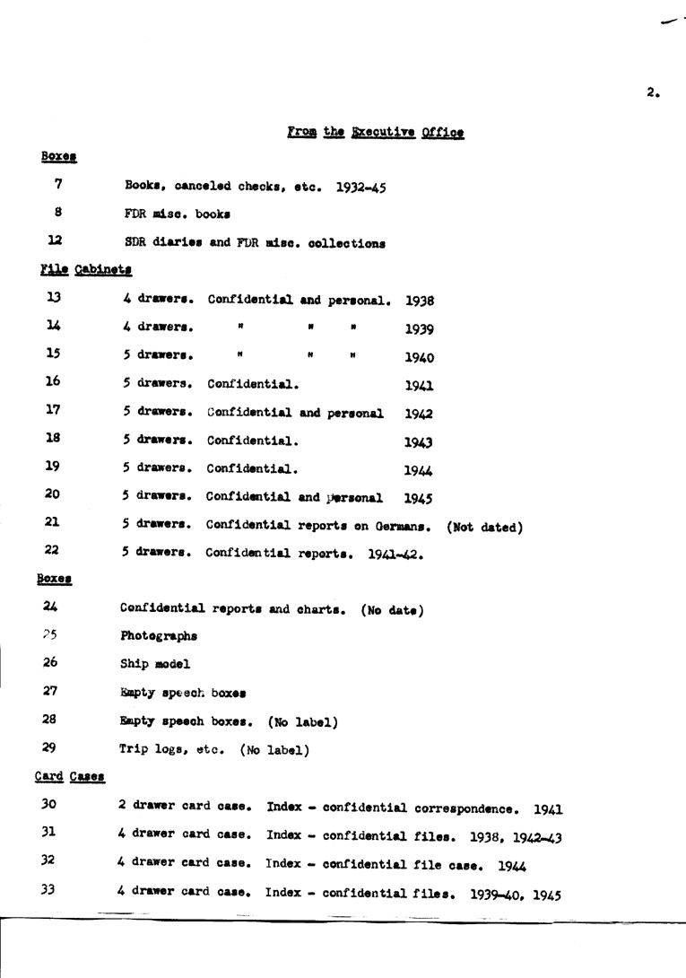 [a902ai02.jpg] - Agenda and Minutes of Meeting of Executors of F.D.R.'s estate April 1, 1951
