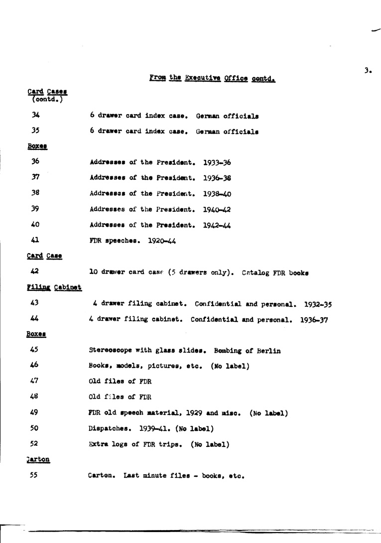 [a902ai03.jpg] - Agenda and Minutes of Meeting of Executors of F.D.R.'s estate April 1, 1951