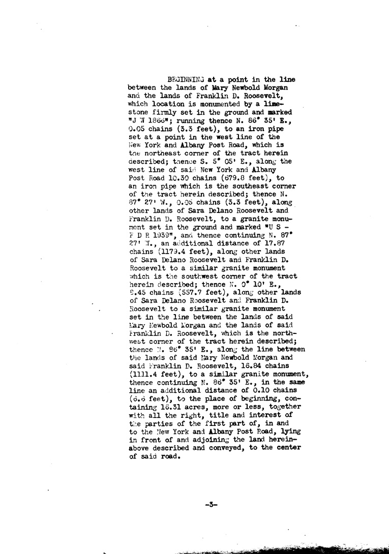 [a902au03.jpg] - Indenture betn. Franklin & Eleanor Roosevelt & US Gov agreed to convey land July24,1939