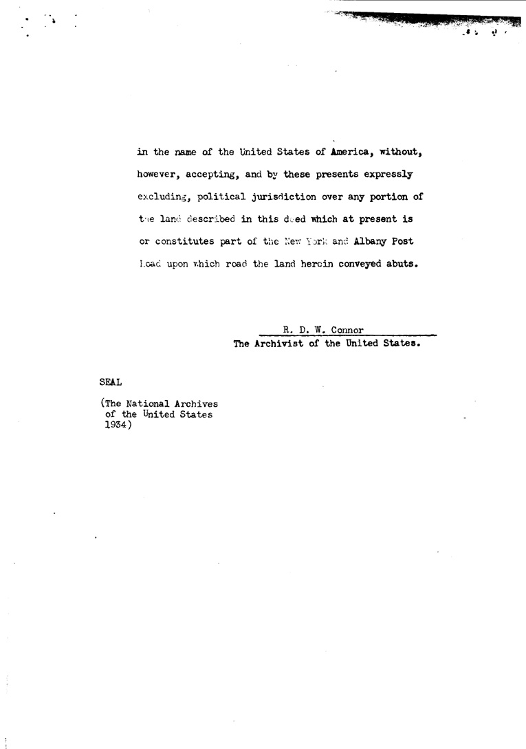 [a902au09.jpg] - Indenture betn. Franklin & Eleanor Roosevelt & US Gov agreed to convey land July24,1939