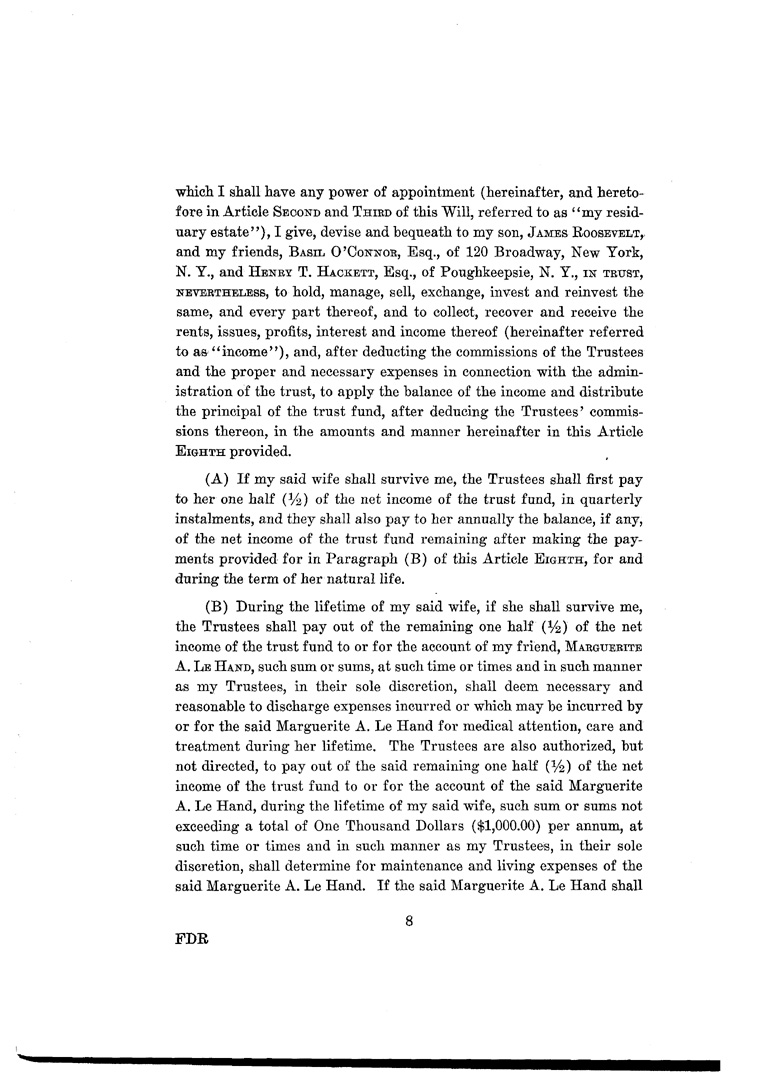 [a903aj09.jpg] - Formal copy of FDR's will