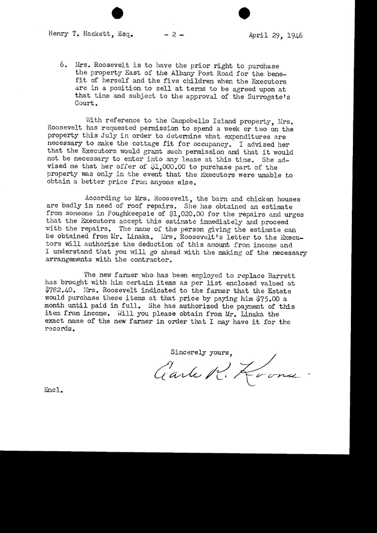 [a904ac02.jpg] - Letter to Hackett from Koons