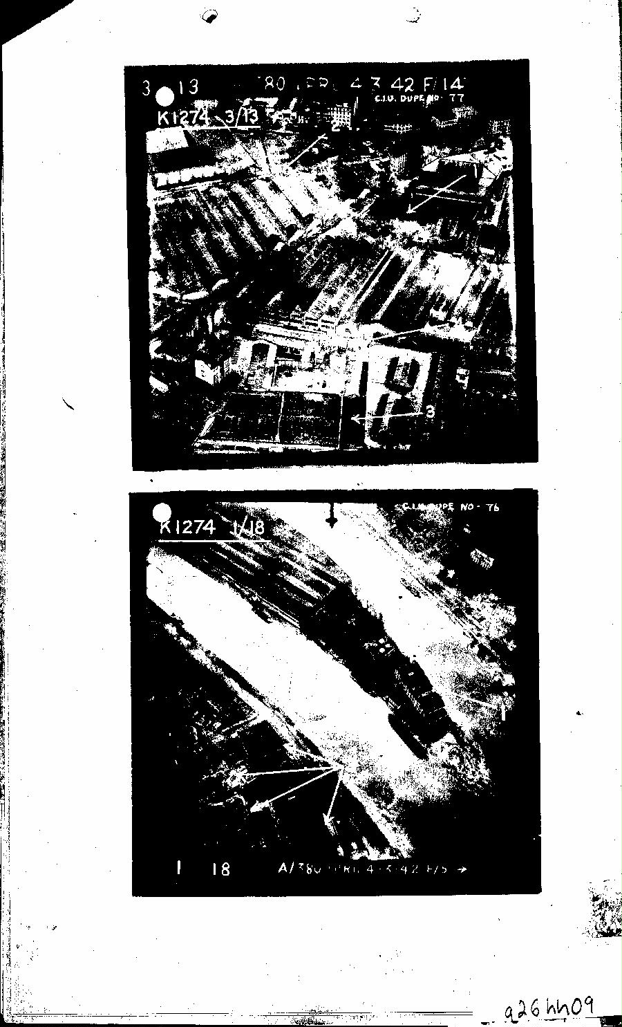 [a26hh09.jpg] - DAMAGED PLOTS  IN FRANCE AFTER THE ATTACK ON 3/4 MARCH 1942  PAGE - 9