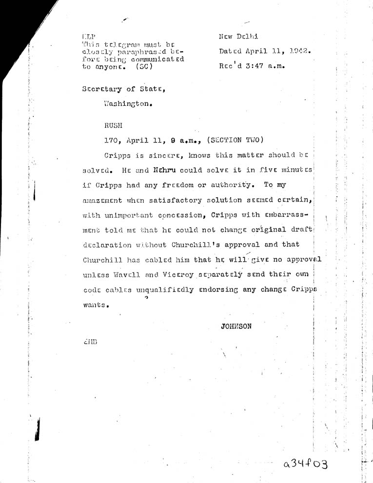 [a34f03.jpg] - Roosevelt-->Secretary of State-April 11, 1942