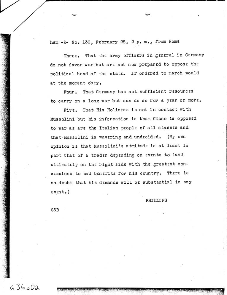 [a36b02.jpg] - Phillips-->Secretary of State-Feb 28, 1940