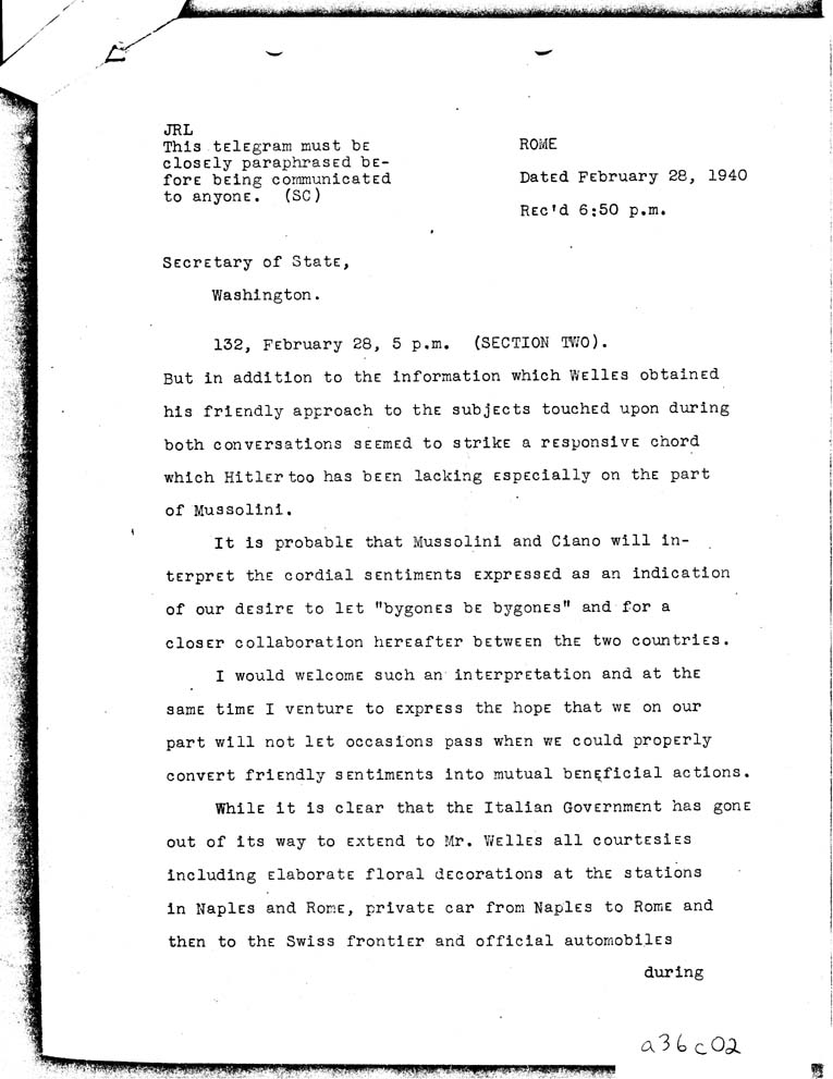 [a36c02.jpg] - Phillips-->Secretary of State-Feb 28, 1940