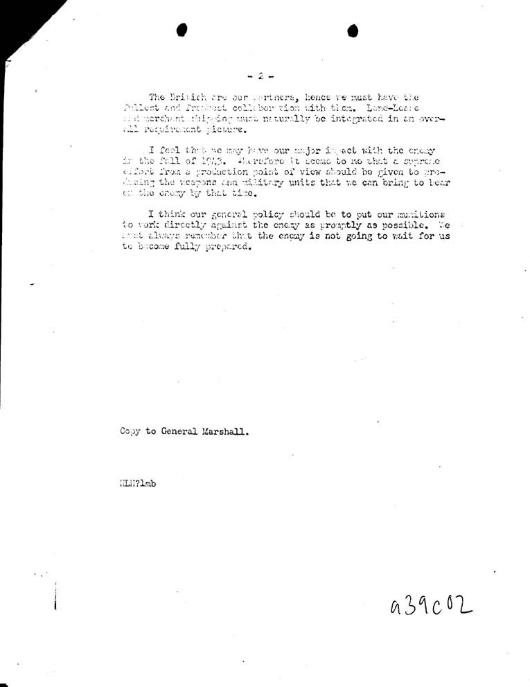 [a39c02.jpg] - Memorandum for Admiral King- August 24, 1942