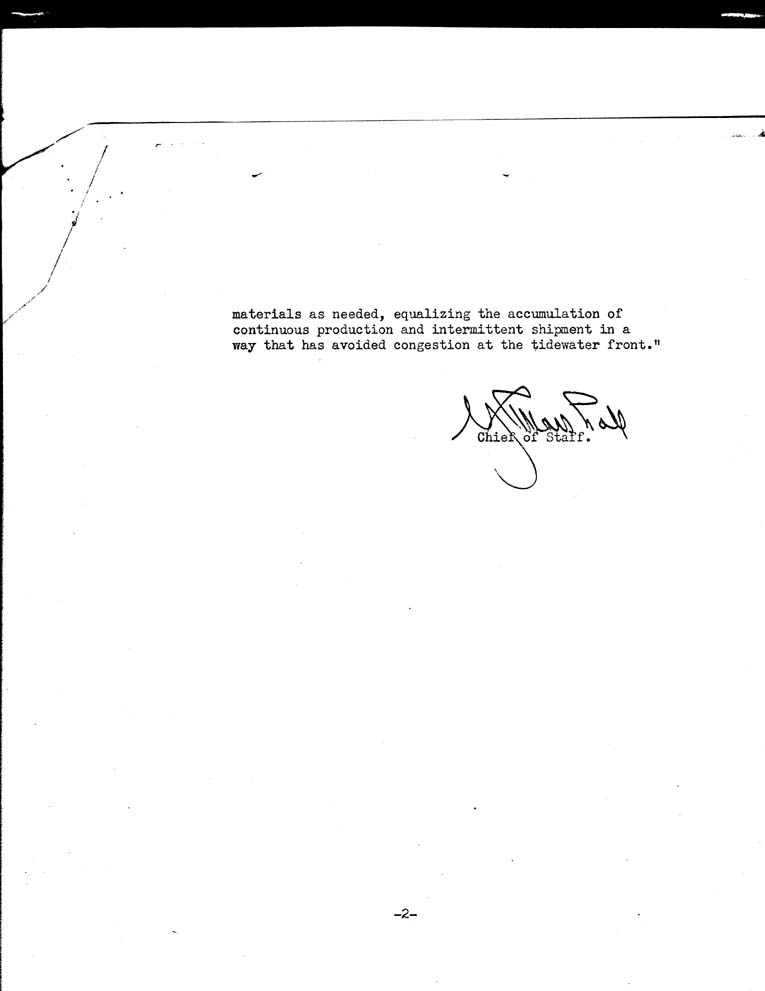 [a43g02.jpg] - Memorandum-Chief of Staff-->The President-January 14, 1942