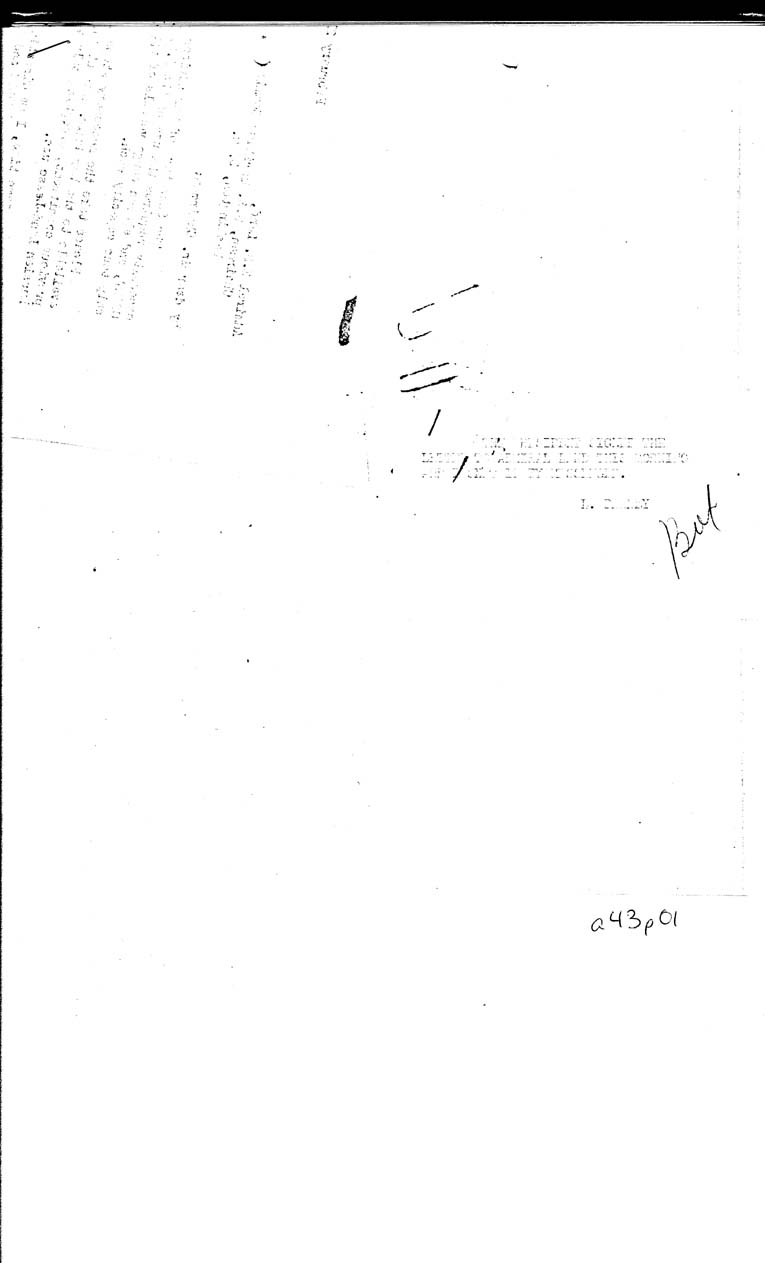 [a43p01.jpg] - Memorandum-Chief of Staff-->President-Feb 21, 1942