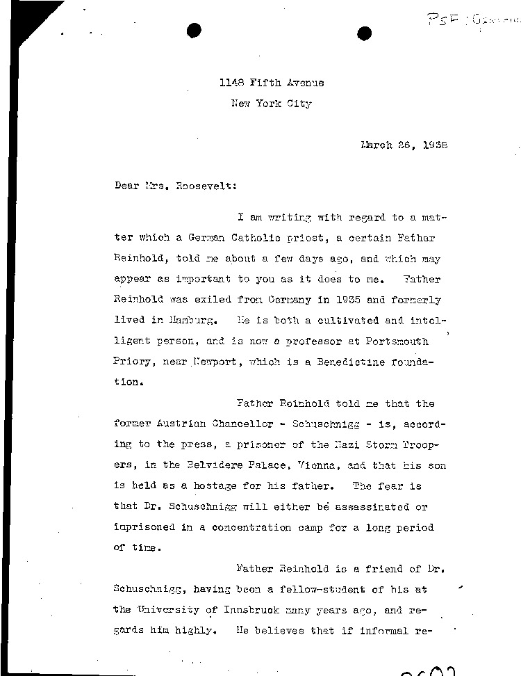 [a294ac02.jpg] - Mrs. Warren-->Eleanor Roosevelt 3/26/38