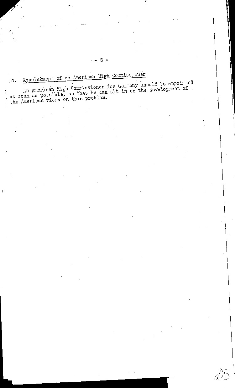 [a297a05.jpg] - Suggested Post-Surrender Program for Germany