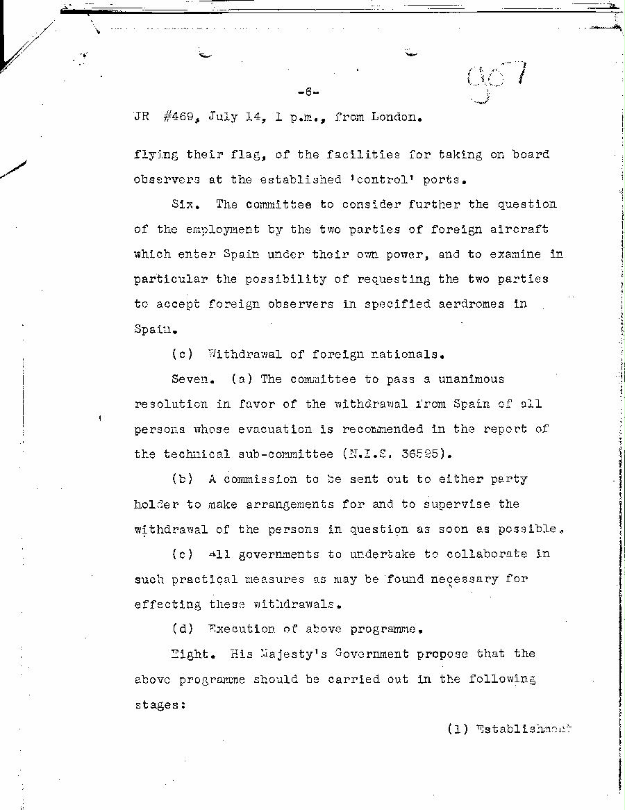 [a303g07.jpg] - British Govt. Soln. to the deadlock in the Non-Intervention Committee - Proposal 7/14/37 Page 6