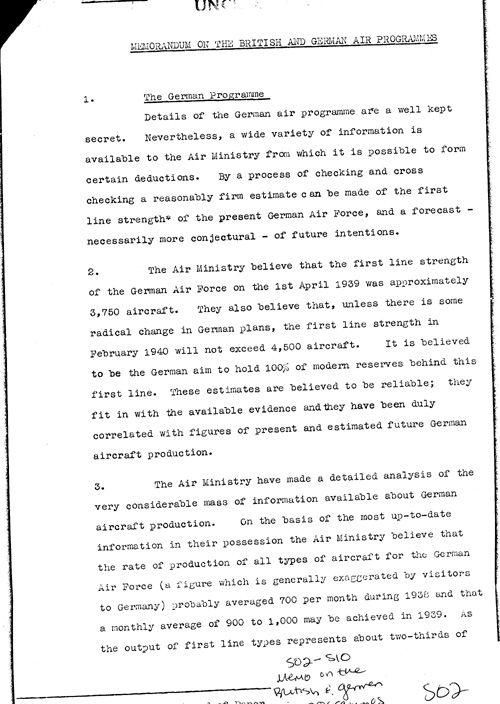 [a304s02.jpg] - Memo on the Bitish and German Air Programmes (n.d.)