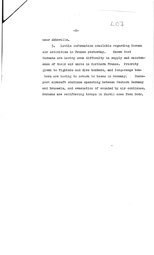 [a307l07.jpg] - Telegram on military situation (evening) 6/9/1940 - Page 2