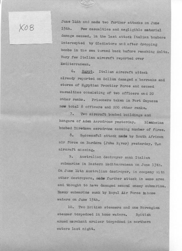 [a307x08.jpg] - Telegram on military situation 6/16/1940 - Page 2