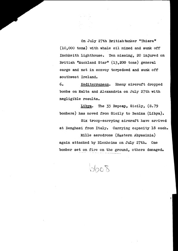 [a308bb08.jpg] - Cont-Telegram dispatched from London re. military situation  7/28/40