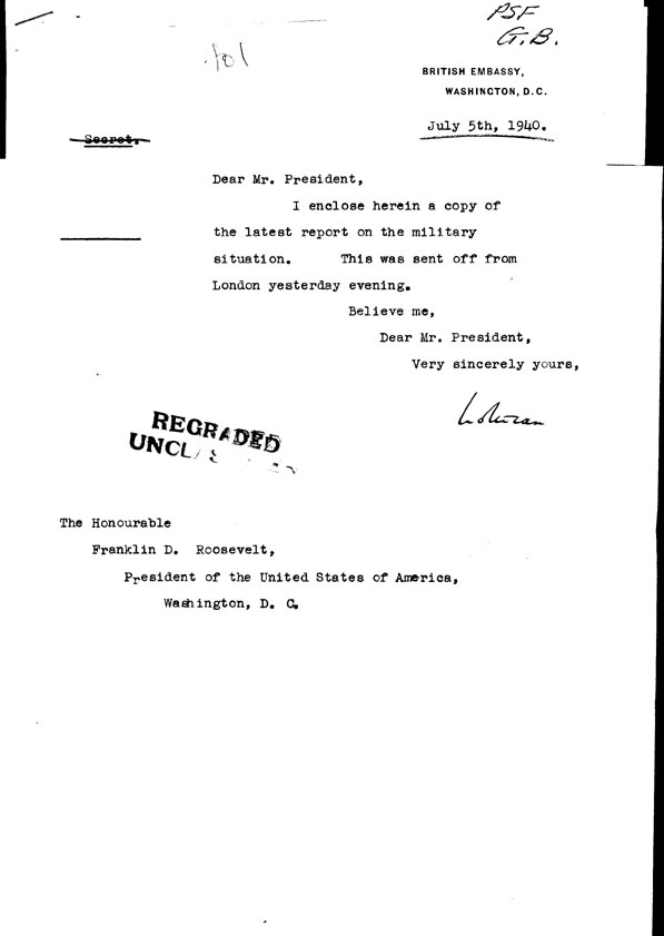 [a308f01.jpg] - Cover Letter Lothian-->FDR  7/5/40