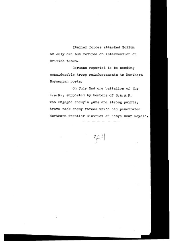 [a308g04.jpg] - Cont-Telegram dispatched from London re. military situation 7/5/40