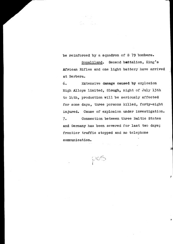 [a308p05.jpg] - Cont-Telegram dispatched from London re. military situation  7/15/40