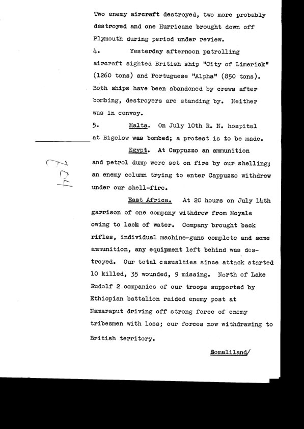 [a308q04.jpg] - Cont-Telegram dispatched from London re. military situation  7/16/40