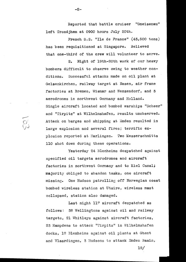 [a308v03.jpg] - Cont-Telegram dispatched from LOndon re. military situation  7/21/40