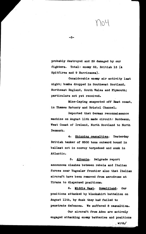 [a309n04.jpg] - Lothian-->F.D.R. 8/14/40 Report on military situation 8/13/40