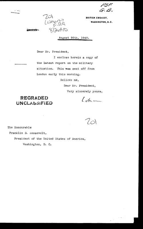 [a309z01.jpg] - Lothian-->F.D.R. 8/26/40 Report on military situation 8/26/40