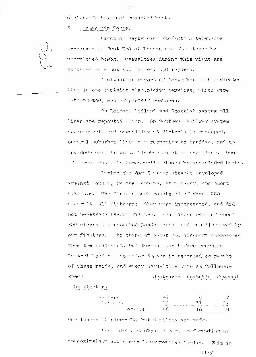 [a310s03.jpg] - Telegram dispatched from London re:military situation. 9/19/40 - Page 2