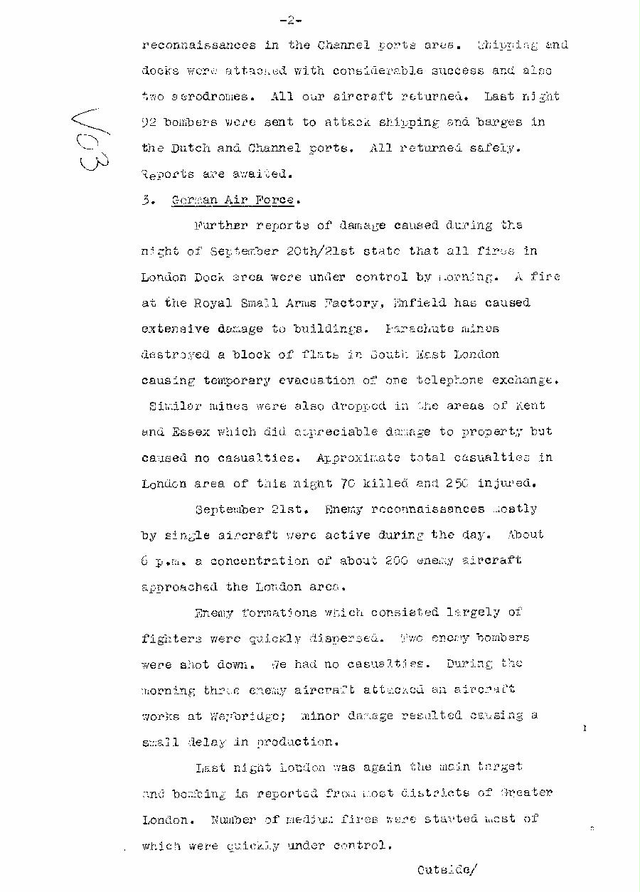 [a310v03.jpg] - Telegram dispatched from London re:military situation. 9/22/40 - Page 2