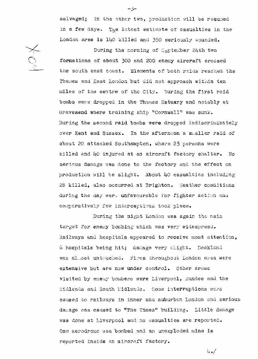 [a310x04.jpg] - Telegram dispatched from London re:military situation. 9/25/40 - Page 3