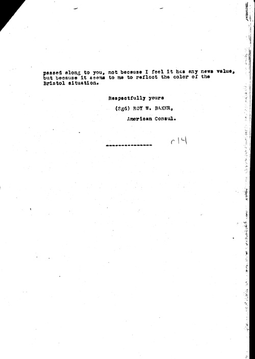 [a311r14.jpg] - Embassy report on Bomb damages in English cities 12/6/40