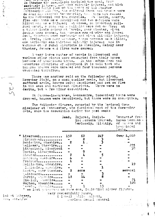 [a311r25.jpg] - Embassy report on Bomb damages in English cities 12/6/40