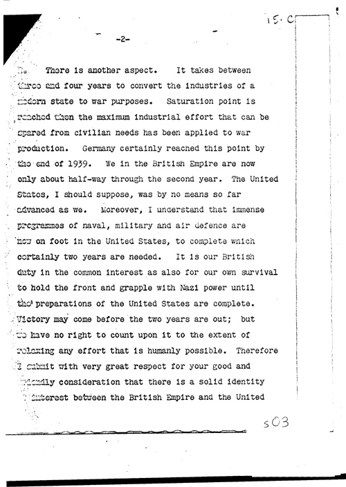 [a311s03.jpg] - Lord Lothian to Cordell Hull, Secretary of State Letter to President 12/8/40