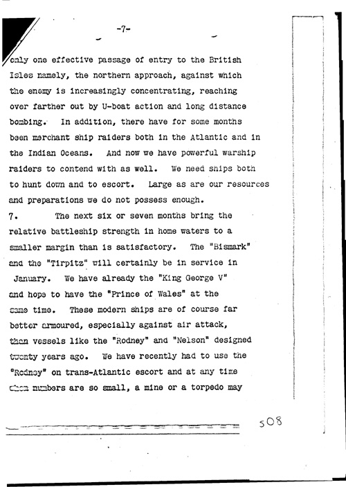 [a311s08.jpg] - Lord Lothian to Cordell Hull, Secretary of State Letter to President 12/8/40