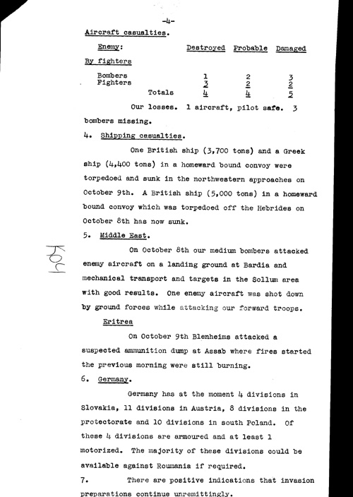 [a312k04.jpg] - Report on military situation 10/10/40