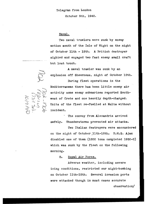 [a312n02.jpg] - Report on military situation 10/9/40