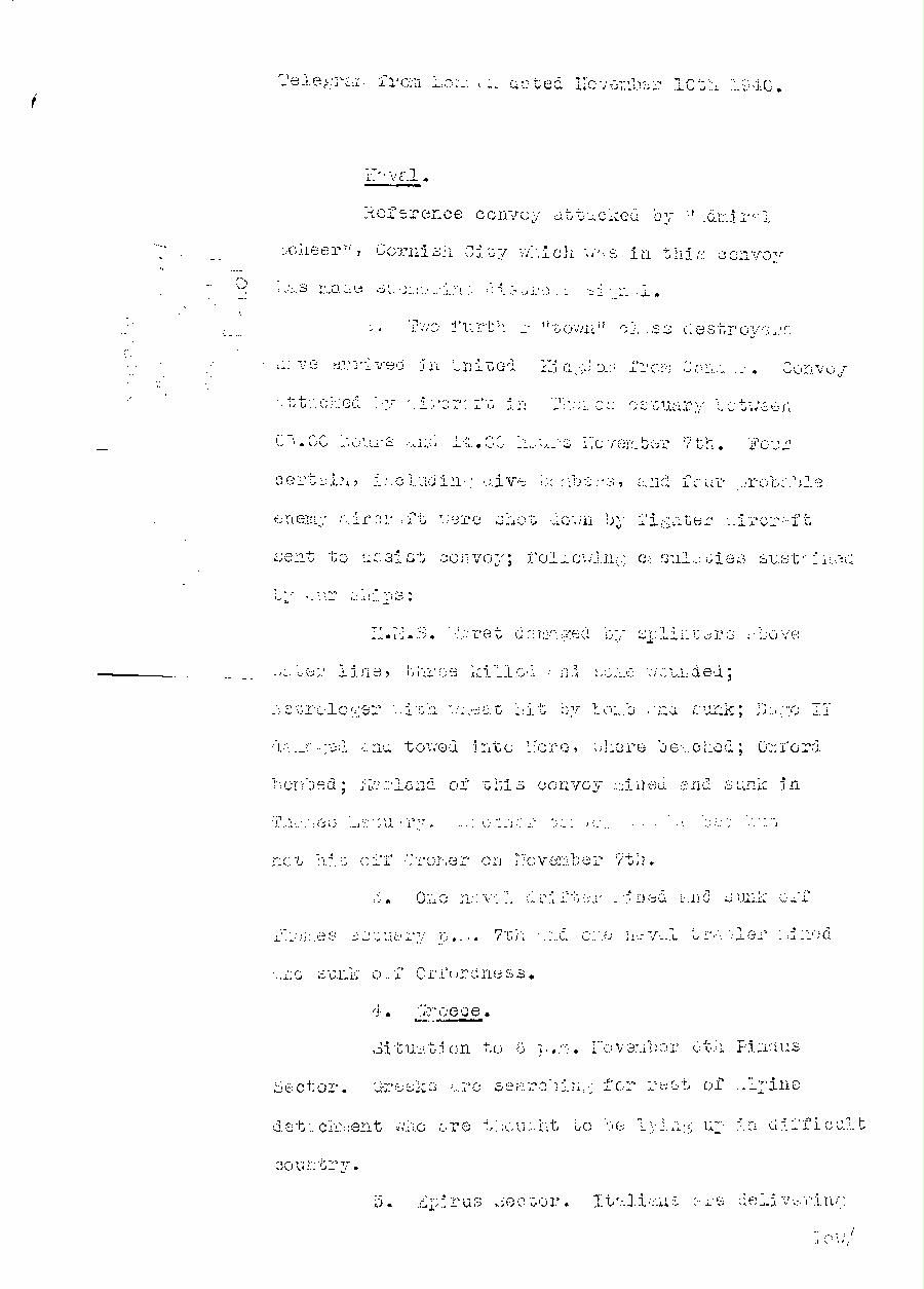 [a313j07.jpg] - Report from London on military situation 11/10/40 - Page 1