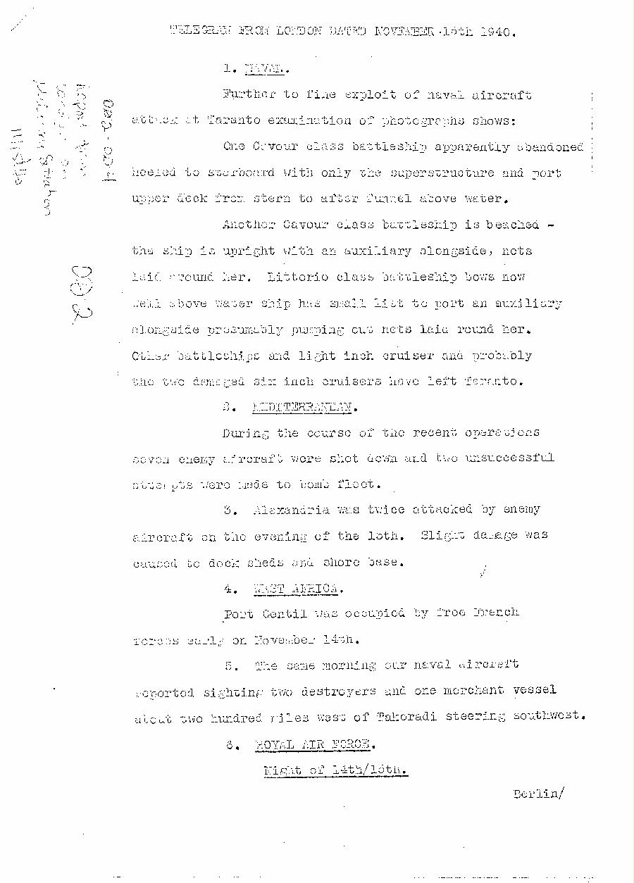 [a313o02.jpg] - Report from London on military situation 11/15/40 - Page 1