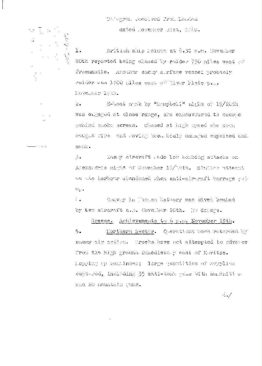 [a313s02.jpg] - Report from London on military situation 11/21/40 - Page 1