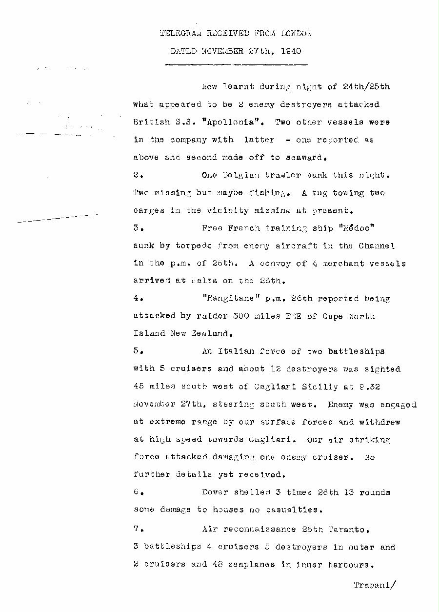 [a313z02.jpg] - Report from London on military situation 11/27/40 - Page 1