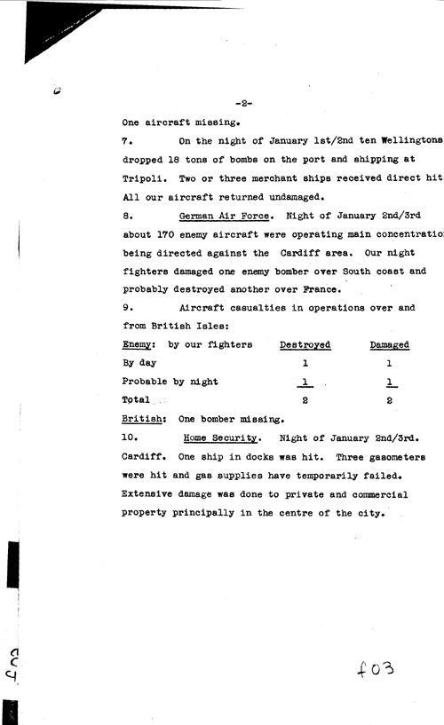 [a316f03.jpg] - Neville Butler --> FDR Letter about military situation 1/7/41