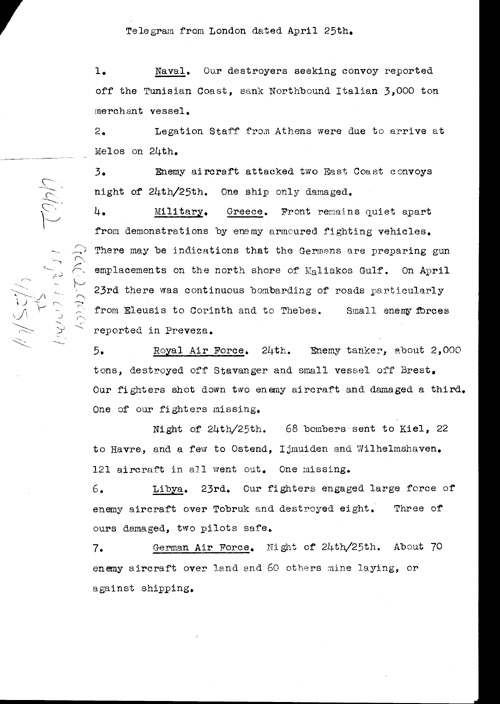 [a319aa02.jpg] - Report on military situation 4/25/41