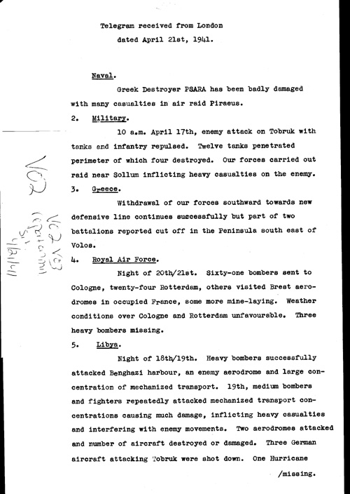 [a319v02.jpg] - Report on military situation 4/21/41