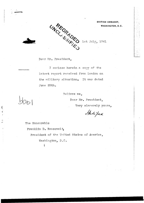 [a321bb01.jpg] - Cover letter; Halifax-->FDR 7/1/41