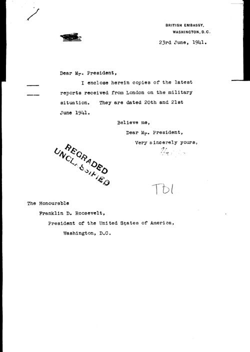 [a321t01.jpg] - Cover letter; Halifax-->FDR 6/23/41