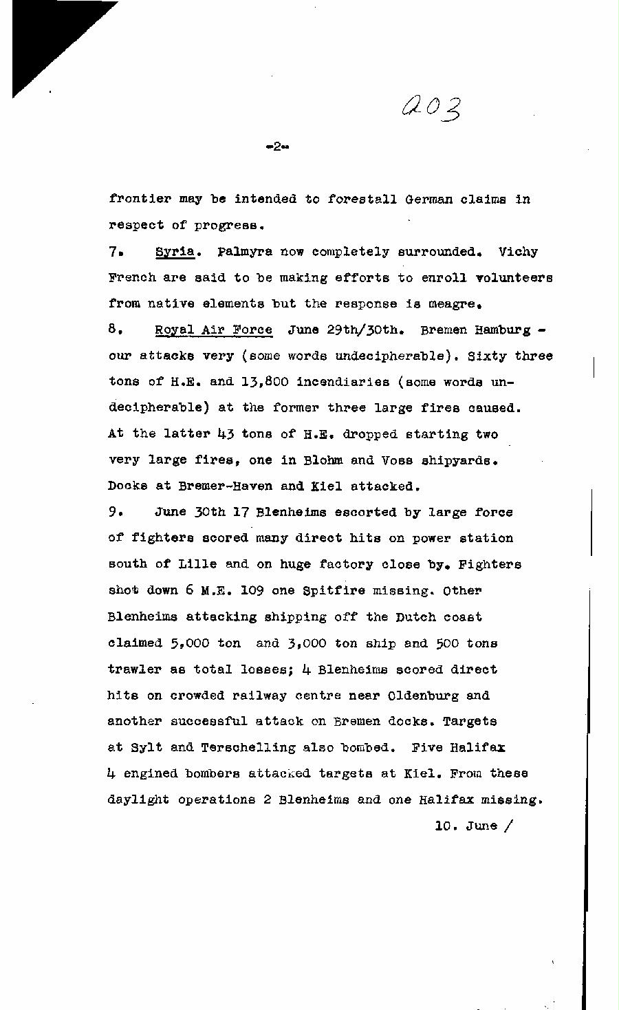 [a322a03.jpg] - Cont-Report on Military Situation 7/1/41