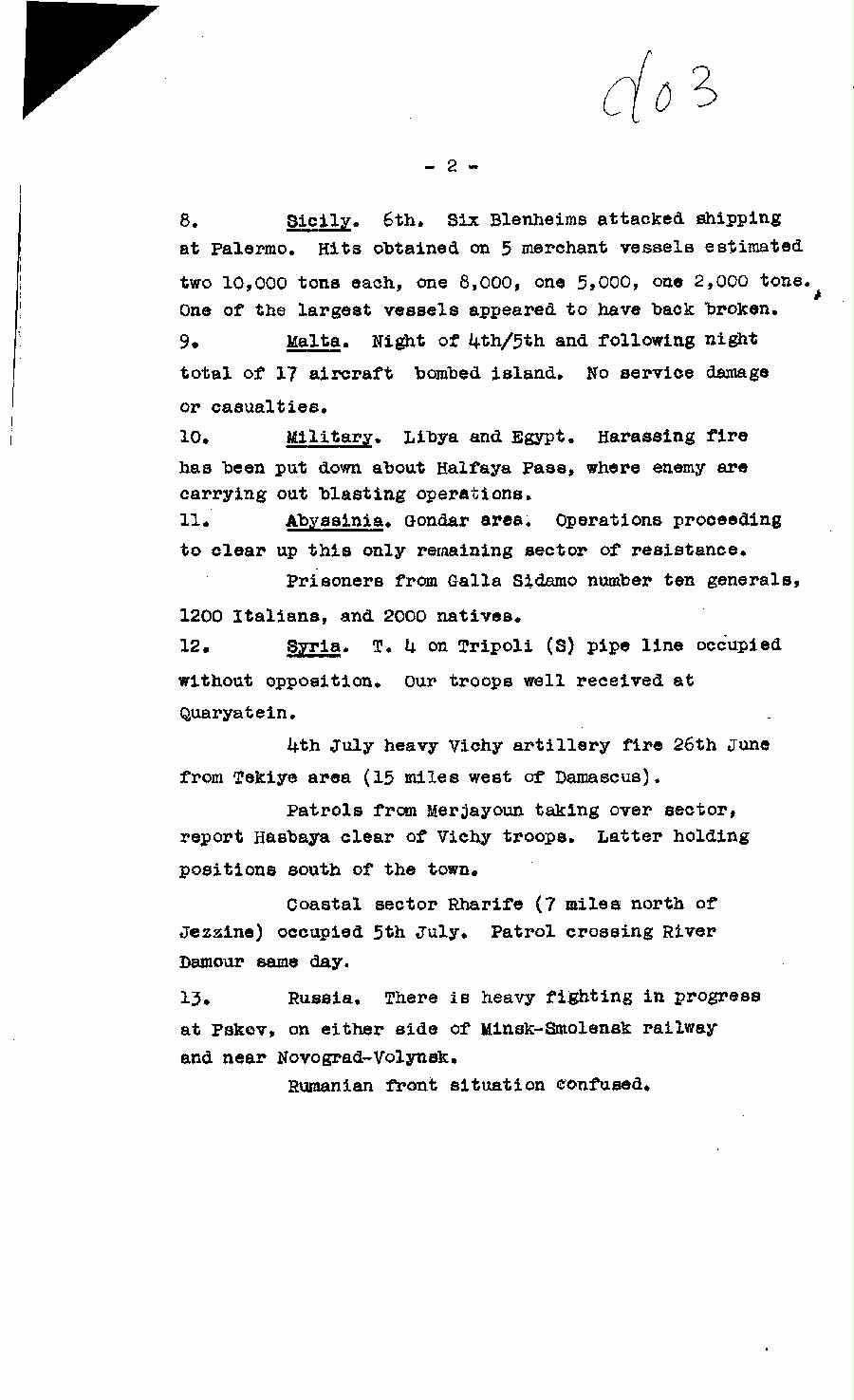 [a322d03.jpg] - Cont-Report on military situation 7/7/41